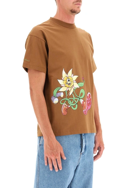 Shop Jacquemus Randonnée Cotton T-shirt In Brown
