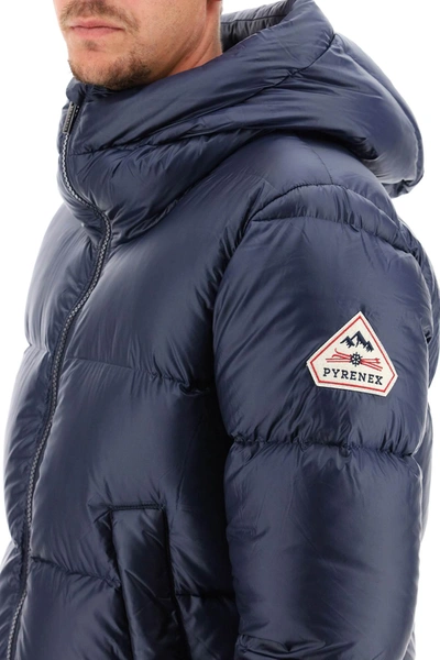 Shop Pyrenex Barry Goose Down Jacket In Blue