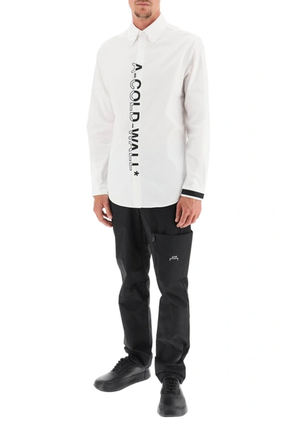 Shop A-cold-wall* Logo Shirt In White