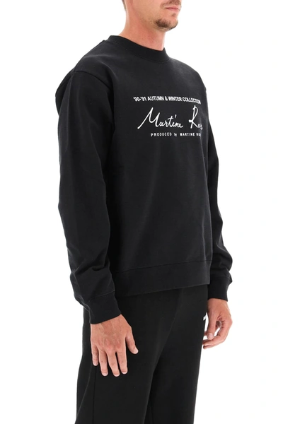 Shop Martine Rose Crewneck Sweatshirt In Black