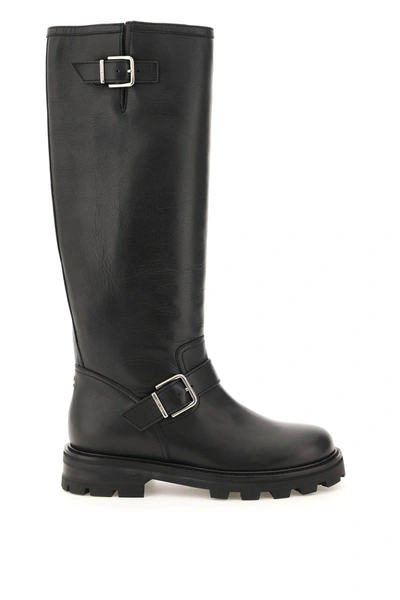 Shop Jimmy Choo Biker Ii Tall Boots In Black