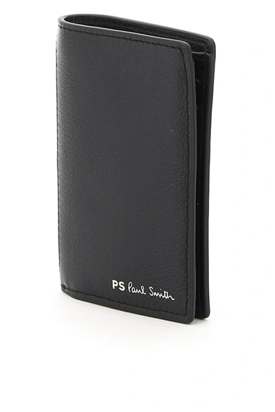 Shop Ps By Paul Smith Ps Stripe Card Holder In Black
