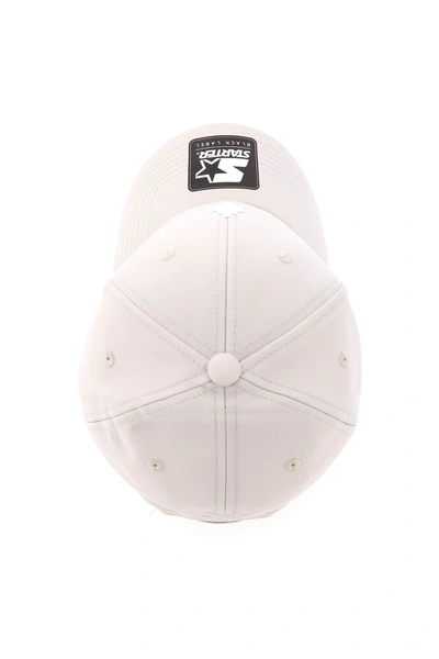 Shop Marcelo Burlon County Of Milan Starter Cross Baseball Cap In Beige,white