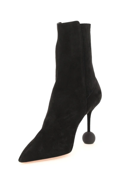 Shop Aquazzura Viceroy Suede Booties In Black