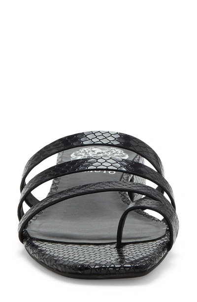 Shop Vince Camuto Grenda Slide Sandal In Black Leather