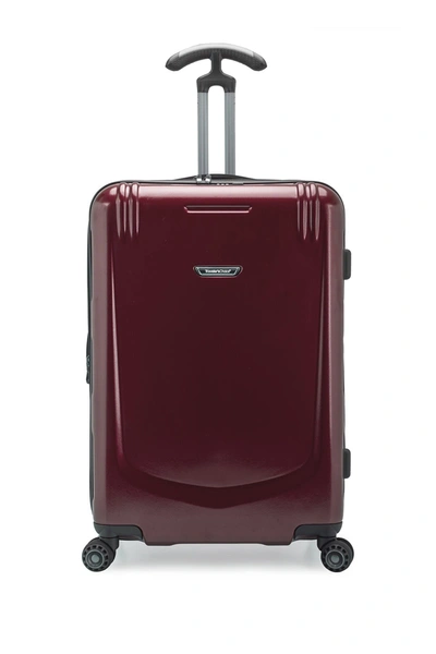 Shop Traveler's Choice Palencia Ii 24" Hardside Spinner Suitcase In Burgundy
