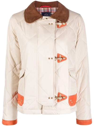 Shop Fay Padded Shirt Jacket In Nude