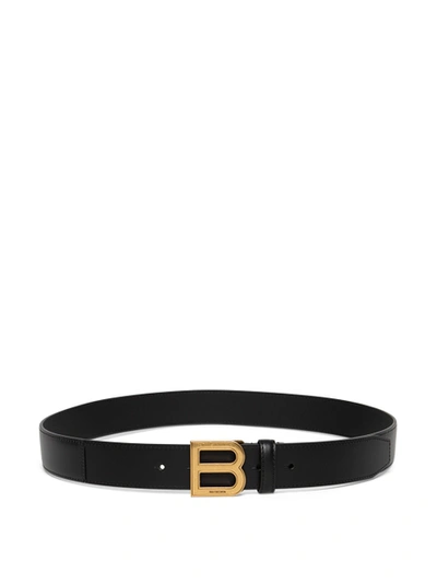 Shop Balenciaga Hourglass Large Belt Black