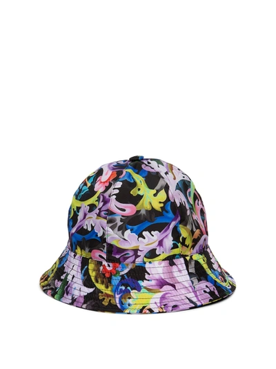 Shop Versace Baroccoflage Print Bucket Hat Multicolor