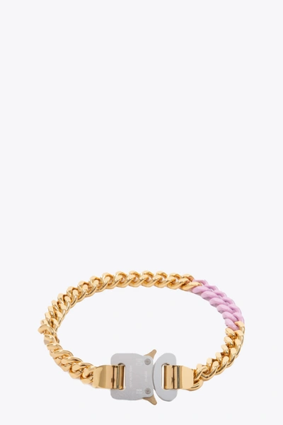 Alyx Colored Links Buckle Necklace In Oro/rosa