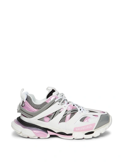 Shop Balenciaga Worn Out Track Sneaker White And Pink