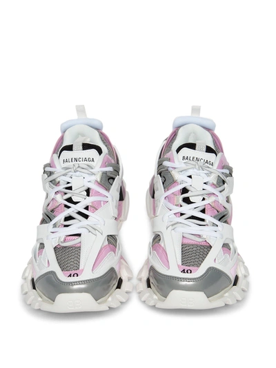 Shop Balenciaga Worn Out Track Sneaker White And Pink