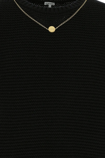 Shop Loewe Black Wool And Cashmere Sweater Black  Uomo L