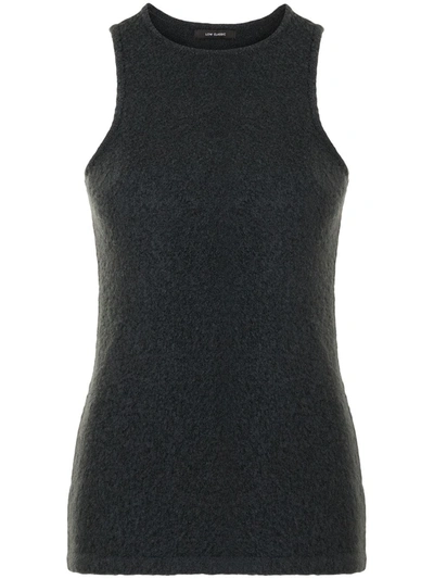 Shop Low Classic Slim-fit Knit Top In Grau