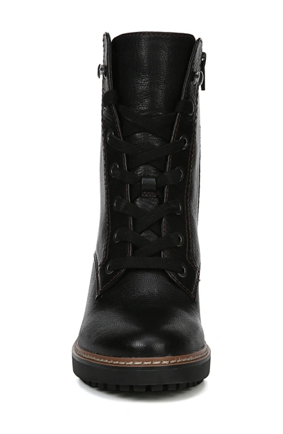 Shop Naturalizer Callie Lace-up Boot In Black Leather