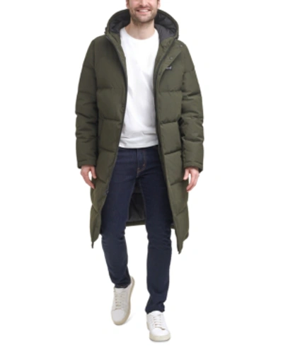 Levi's Men's Quilted Extra Long Parka Jacket In Olive | ModeSens