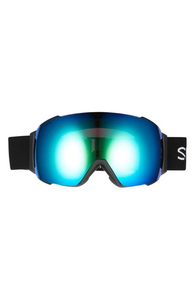 Shop Smith I/o Mag™ Snow Goggles In Black Chromapop Green Mirror