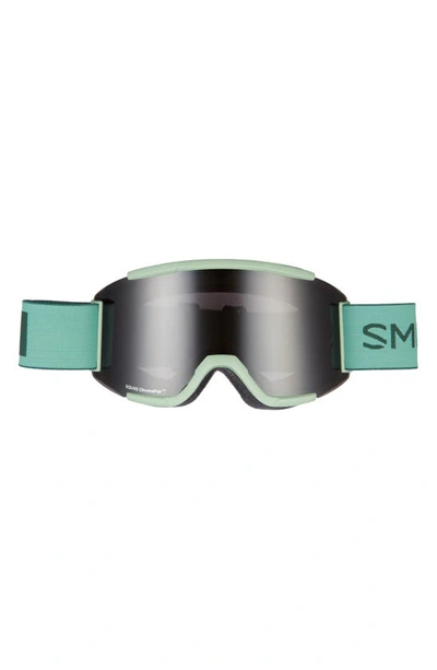 Shop Smith Squad 180mm Chromapop™ Snow Goggles In Aloe / Chromapop Sun Black