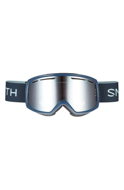 Shop Smith Drift 180mm Snow Goggles In French Navy / Ignitor Mirror