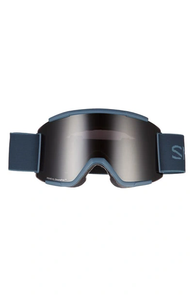 Shop Smith Squad Xl 185mm Snow Goggles In French Navy Sun Black