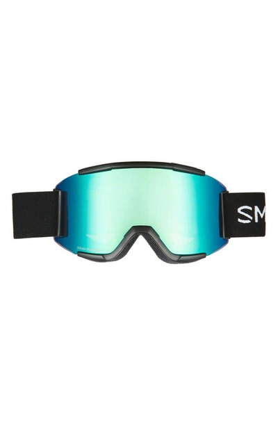 Shop Smith Squad 180mm Chromapop™ Snow Goggles In Black Storm Rose Flash