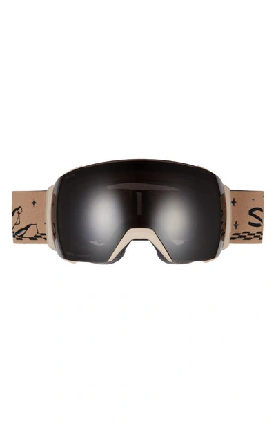 Shop Smith I/o Mag Xl 230mm Snow Goggles In Limestone Vibes Black