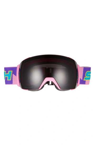 Shop Smith I/o Mag Xl 230mm Snow Goggles In Flamingo Sun Black