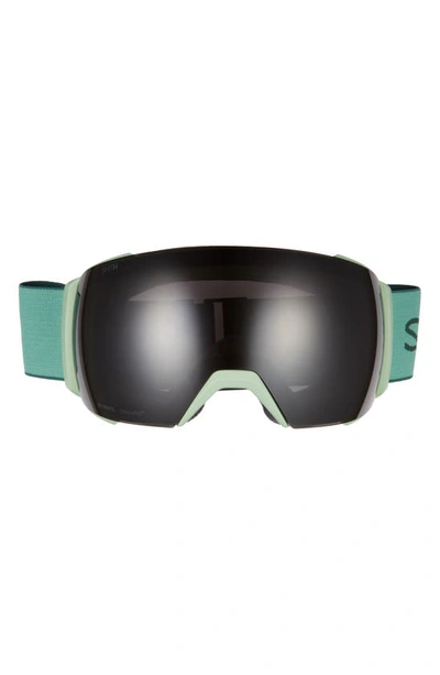 Shop Smith I/o Mag Xl 230mm Snow Goggles In Aloe / Chromapop Sun Black