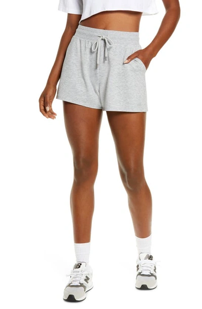 Shop Alo Yoga Dreamy French Terry Shorts In Athletic Heather Grey