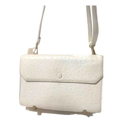 Pre-owned Alexander Wang Leather Satchel In White