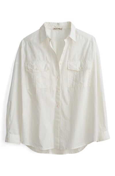Shop Alex Mill Oversize Shirt In White