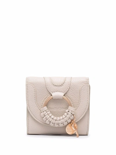 Shop See By Chloé Hana Square Compact Wallet In Neutrals