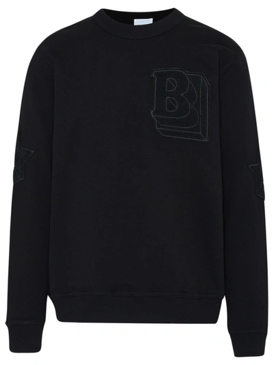 Shop Burberry Logo Detailed Sweatshirt In Black