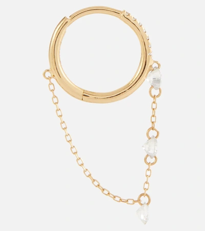 Persée Danaé 18kt Gold Single Earring With Diamonds In Gold