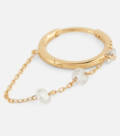 Persée Danaé 18kt Gold Single Earring With Diamonds In Gold