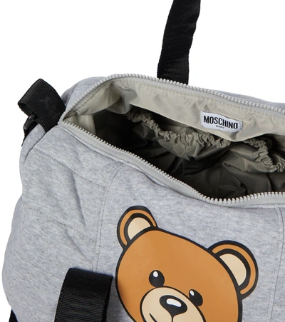Shop Moschino Baby Changing Bag With Mat Set In Grey