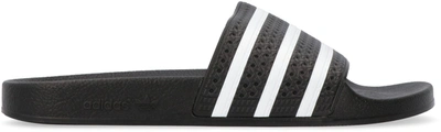 Shop Adidas Originals Adilette Slide Sandals In Black