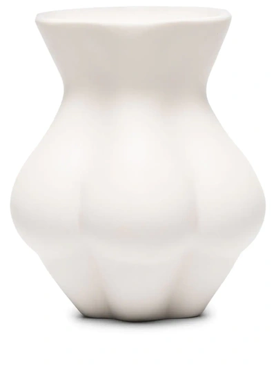 Shop Jonathan Adler Kiki's Derrier Ceramic Vase In Weiss