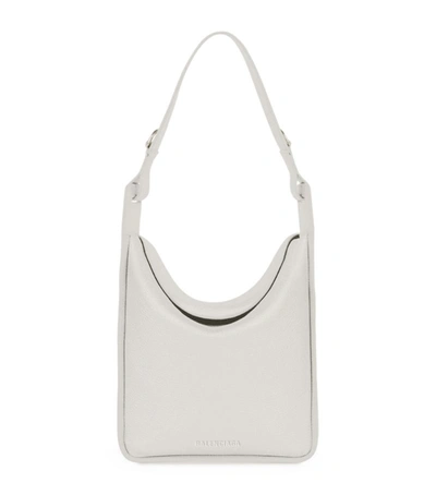 Shop Balenciaga Small Leather Tool 2.0 North-south Tote Bag In White