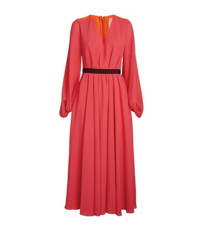 Shop Roksanda Nyala Midi Dress In Orange