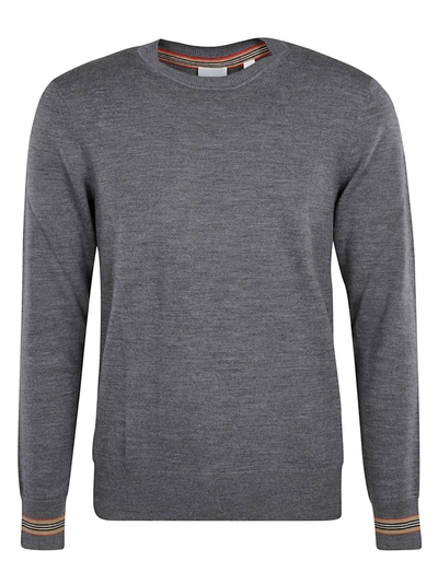 Shop Burberry Paradise Sweater In Mid Grey Mélange
