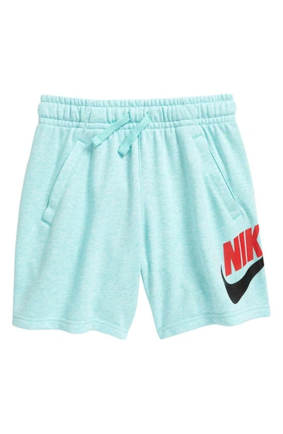 Shop Nike Sportswear Kids' Club Athletic Shorts (big Boy) In Tropical Twist/ Htr