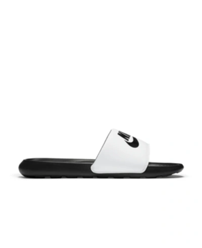 Shop Nike Men's Victory One Slide Sandals From Finish Line In Black, White