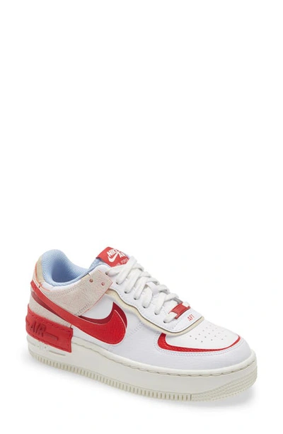 Shop Nike Air Force 1 Shadow Sneaker In Summit White/ University Red