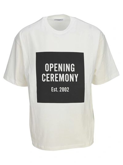 Shop Opening Ceremony Box Logo S/s T-shirt In White
