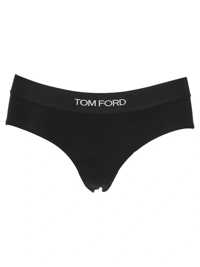 Shop Tom Ford Signature Boy Shorts In Black