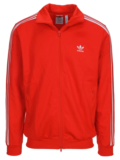 Shop Adidas Originals Adicolor Classics Beckenbauer Primeblue Track Top In Red