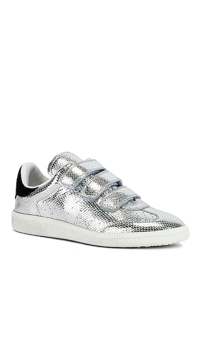 Shop Isabel Marant Beth Sneaker In Metallic Silver