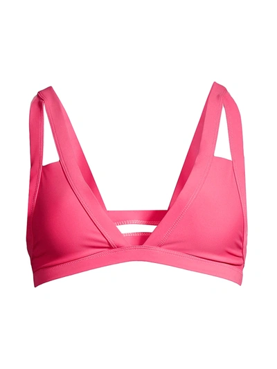 Shop Ramy Brook Starla Bikini Top In Cerise Pink