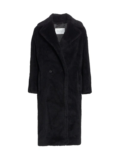 Shop Max Mara Women's Teddy Bear Icon Tedgirl Coat In Black